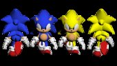 Sonic y Super Sonic de Outcome Memories 2 en uno Mod Porteado de Garry's Mod
